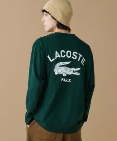 LACOSTE / ラコステ Tシャツ | オーバーサイズ PARISロゴ ヘビーウェイト 長袖Tシャツ / ロンT