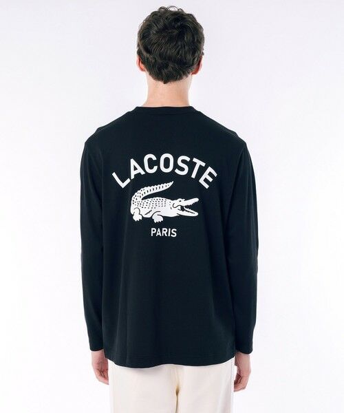 LACOSTE / ラコステ Tシャツ | オーバーサイズ PARISロゴ ヘビーウェイト 長袖Tシャツ / ロンT | 詳細1