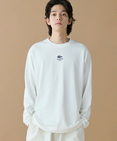 LACOSTE / ラコステ Tシャツ | オーバーサイズ PARISロゴ ヘビーウェイト 長袖Tシャツ / ロンT | 詳細13