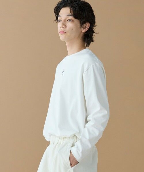 LACOSTE / ラコステ Tシャツ | オーバーサイズ PARISロゴ ヘビーウェイト 長袖Tシャツ / ロンT | 詳細14