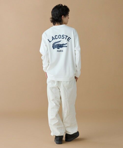 LACOSTE / ラコステ Tシャツ | オーバーサイズ PARISロゴ ヘビーウェイト 長袖Tシャツ / ロンT | 詳細16