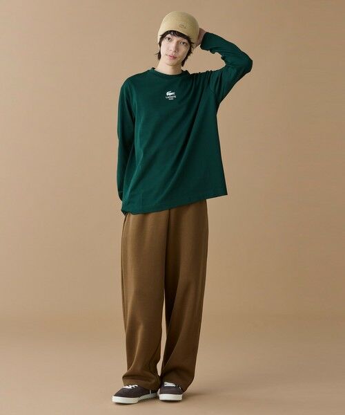 LACOSTE / ラコステ Tシャツ | オーバーサイズ PARISロゴ ヘビーウェイト 長袖Tシャツ / ロンT | 詳細19