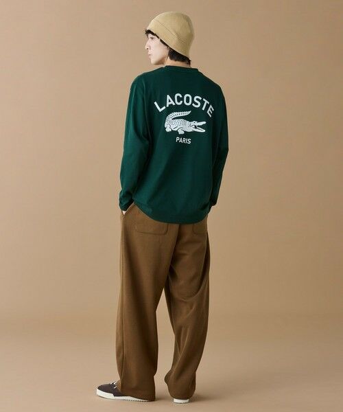 LACOSTE / ラコステ Tシャツ | オーバーサイズ PARISロゴ ヘビーウェイト 長袖Tシャツ / ロンT | 詳細20