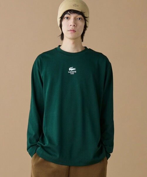 LACOSTE / ラコステ Tシャツ | オーバーサイズ PARISロゴ ヘビーウェイト 長袖Tシャツ / ロンT | 詳細17