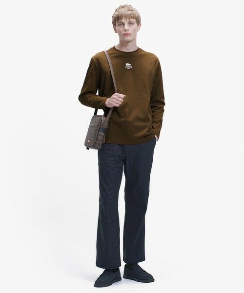 LACOSTE / ラコステ Tシャツ | オーバーサイズ PARISロゴ ヘビーウェイト 長袖Tシャツ / ロンT | 詳細26