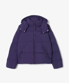 LACOSTE / ラコステ ダウンジャケット・ベスト | ウィメンズ ボリュームハイネック ナイロンショート ダックダウンジャケット / フード取り外し可