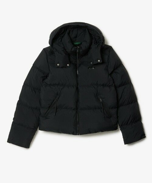 LACOSTE ブラック ダウンジャケット Mサイズ ラコステ LACOSTE ウィメンズショートダウンジャケット（モス