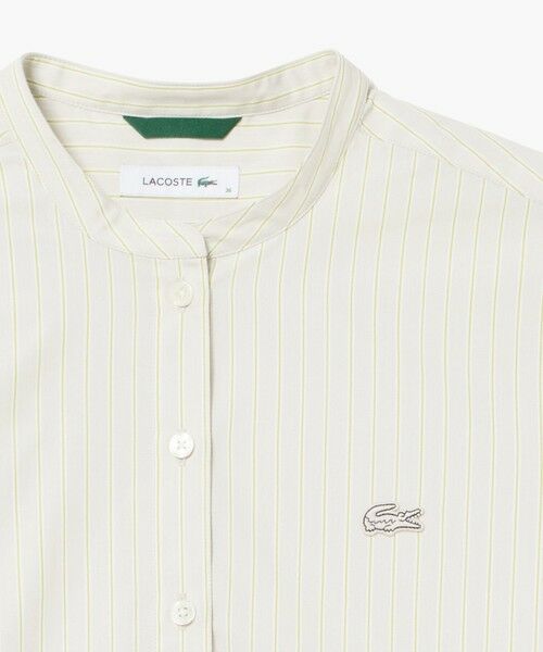 LACOSTE / ラコステ シャツ・ブラウス | マルチストライプバンドカラーシャツ / ストライプシャツ | 詳細7