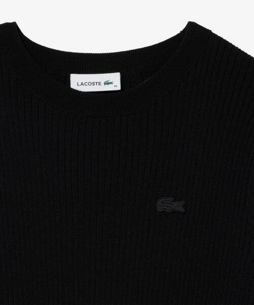 LACOSTE / ラコステ ロング・マキシ丈ワンピース | ウォッシャブルウール リブニットドレス / リブニットワンピース | 詳細8