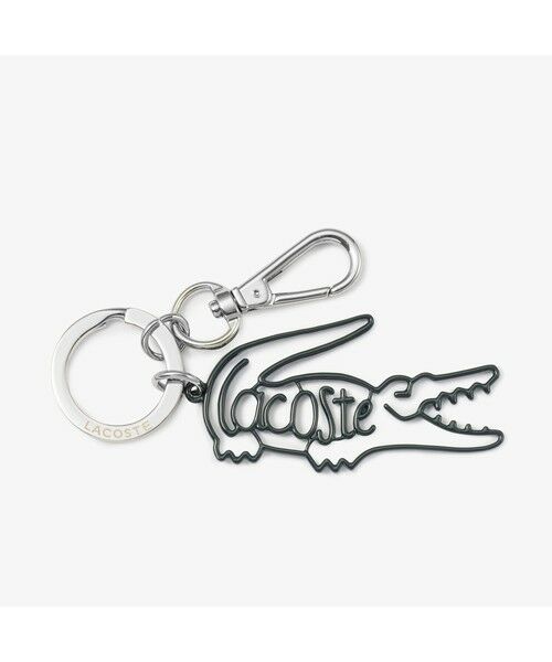 LACOSTE / ラコステ キーホルダー・ストラップ | ネームワニロゴキーホルダー（ネイビー）