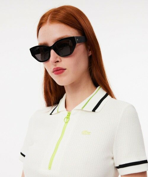 LACOSTE / ラコステ ポロシャツ | ワッフルピケジップポロシャツ | 詳細1