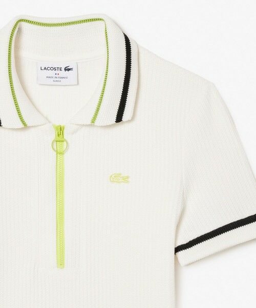 LACOSTE / ラコステ ポロシャツ | ワッフルピケジップポロシャツ | 詳細4