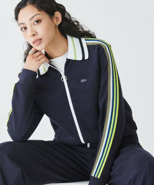 LACOSTE / ラコステ その他トップス | ショルダーニットテーピング ショートトラックジャケット | 詳細10