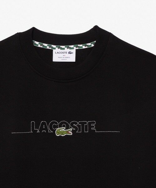 LACOSTE / ラコステ スウェット | フランスメイドブランドネームロゴステッチスウェット | 詳細4