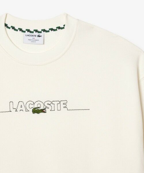 LACOSTE / ラコステ スウェット | フランスメイドブランドネームロゴステッチスウェット | 詳細10