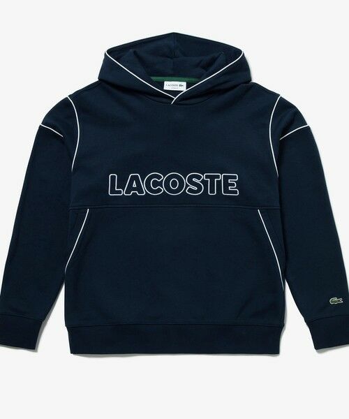 LACOSTE / ラコステ パーカー | アウトラインネームステッチスウェットフーディー / 裏パイルスウェットパーカー | 詳細3