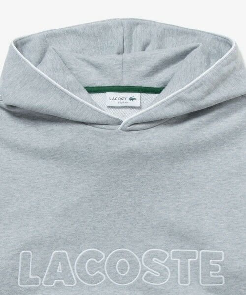 LACOSTE / ラコステ パーカー | アウトラインネームステッチスウェットフーディー / 裏パイルスウェットパーカー | 詳細12