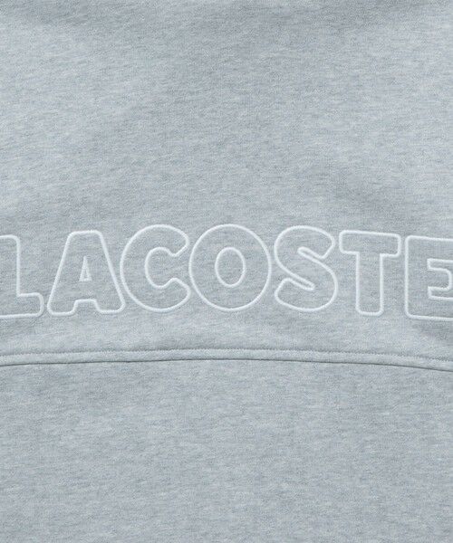 LACOSTE / ラコステ パーカー | アウトラインネームステッチスウェットフーディー / 裏パイルスウェットパーカー | 詳細14