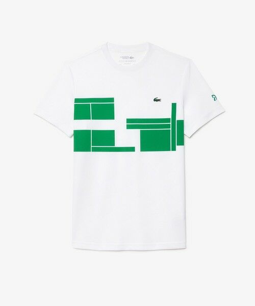 LACOSTE / ラコステ Tシャツ | UPF50＋ UVカット 『ノバク・ジョコビッチ』コートプリント ウルトラドライ 半袖Tシャツ | 詳細3