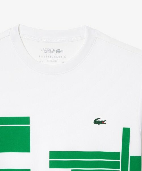 LACOSTE / ラコステ Tシャツ | UPF50＋ UVカット 『ノバク・ジョコビッチ』コートプリント ウルトラドライ 半袖Tシャツ | 詳細5