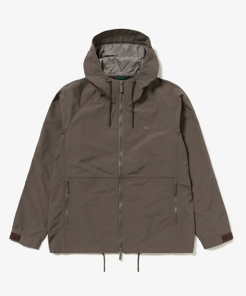 LACOSTE/ラコステ 撥水防風 ドロストコード フーデッド ナイロンブルゾン / マウンテンパーカー ダークブラウン 52(日本サイズXL) LACOSTE/ラコステ 撥水防風 ドロストコード フーデッド ナイロンブルゾン / マウンテンパーカー ダークブラウン 52(日本サイズXL)