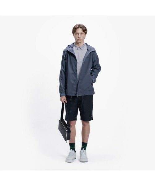 LACOSTE / ラコステ ナイロンジャケット | 撥水防風 ドロストコード フーデッド ナイロンブルゾン / マウンテンパーカー | 詳細25