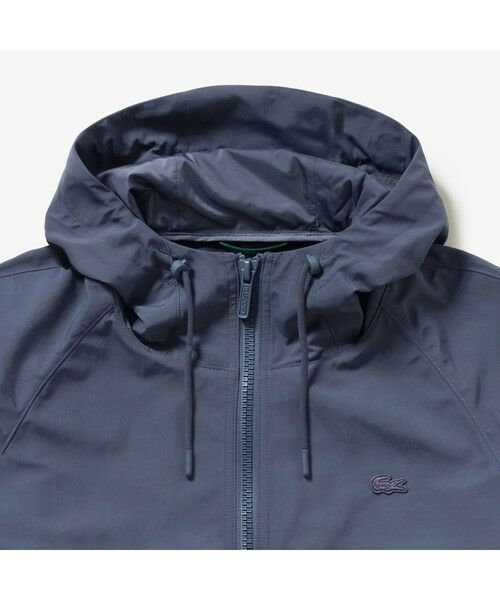 LACOSTE / ラコステ ナイロンジャケット | 撥水防風 ドロストコード フーデッド ナイロンブルゾン / マウンテンパーカー | 詳細27