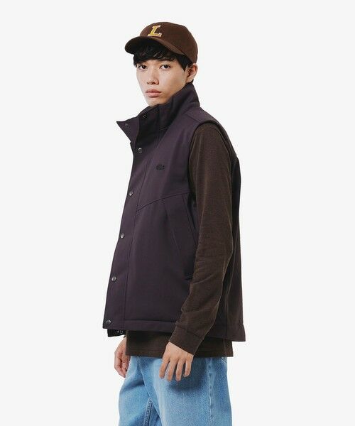 LACOSTE / ラコステ ダウンジャケット・ベスト | RDS認証ダウン 耐水透湿 ハイネック ジップアップ ピケダウンベスト | 詳細13