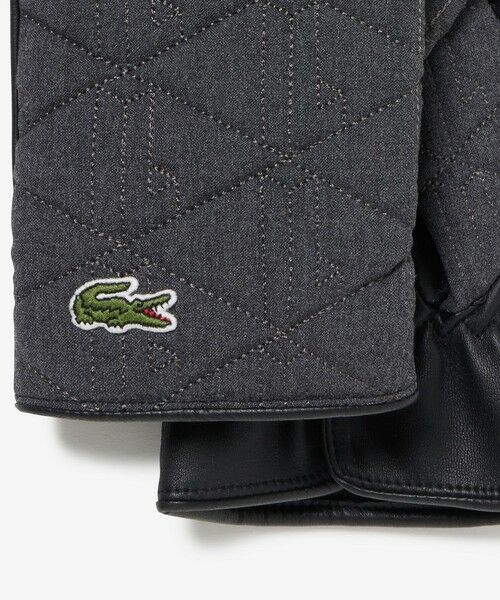 LACOSTE / ラコステ 手袋 | モノグラムキルティング×レザーグローブ | 詳細6