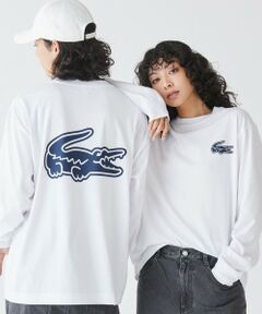 【オンライン限定】LACOSTE オーバーサイズ バックプリント ロングスリーブTシャツ