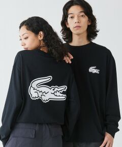 【オンライン限定】LACOSTE オーバーサイズ バックプリント ロングスリーブTシャツ