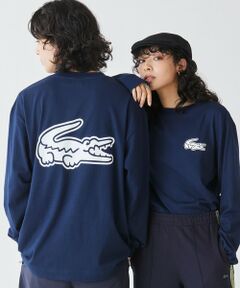 【オンライン限定】LACOSTE オーバーサイズ バックプリント ロングスリーブTシャツ