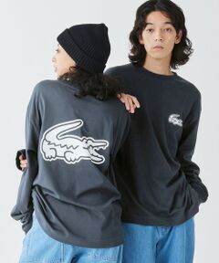 【オンライン限定】LACOSTE オーバーサイズ バックプリント ロングスリーブTシャツ