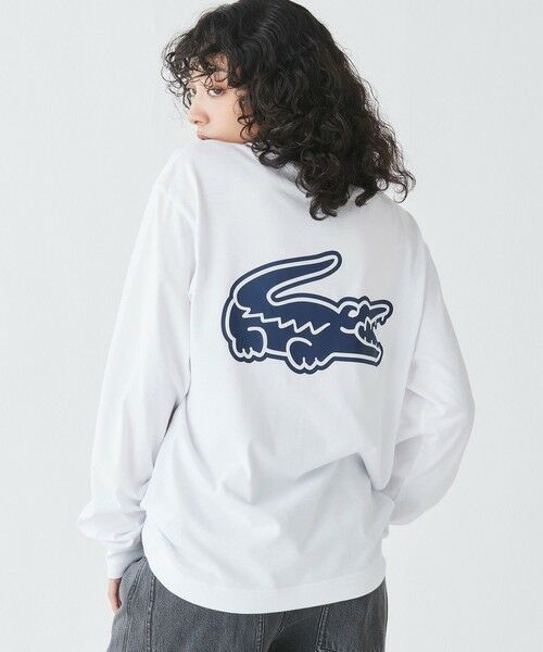 LACOSTE / ラコステ Tシャツ | 【オンライン限定】LACOSTE オーバーサイズ バックプリント ロングスリーブTシャツ | 詳細1