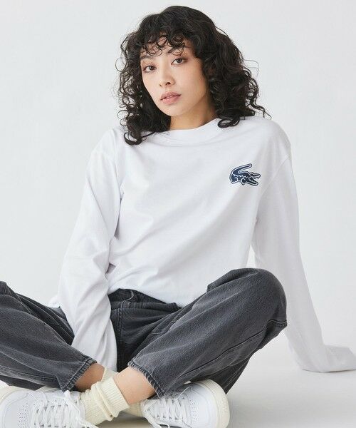 LACOSTE / ラコステ Tシャツ | 【オンライン限定】LACOSTE オーバーサイズ バックプリント ロングスリーブTシャツ | 詳細2