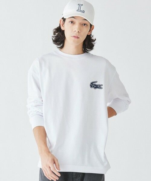 LACOSTE / ラコステ Tシャツ | 【オンライン限定】LACOSTE オーバーサイズ バックプリント ロングスリーブTシャツ | 詳細3