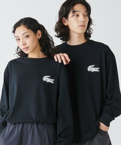 LACOSTE / ラコステ Tシャツ | 【オンライン限定】LACOSTE オーバーサイズ バックプリント ロングスリーブTシャツ | 詳細1