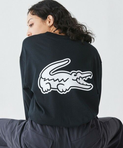 LACOSTE / ラコステ Tシャツ | 【オンライン限定】LACOSTE オーバーサイズ バックプリント ロングスリーブTシャツ | 詳細2