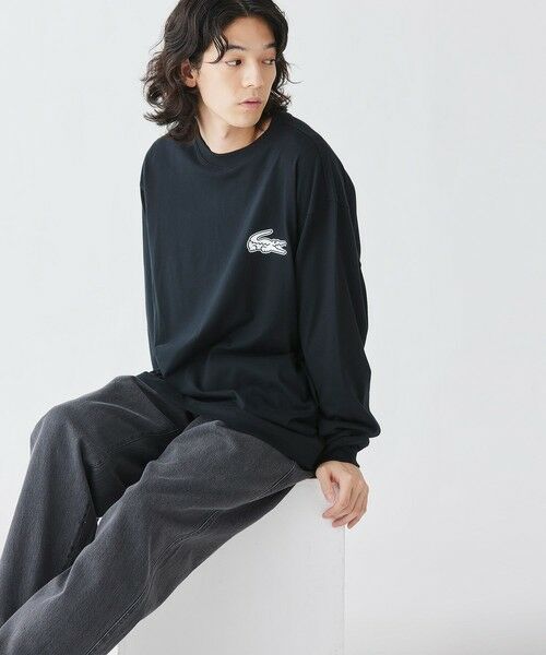 LACOSTE / ラコステ Tシャツ | 【オンライン限定】LACOSTE オーバーサイズ バックプリント ロングスリーブTシャツ | 詳細3