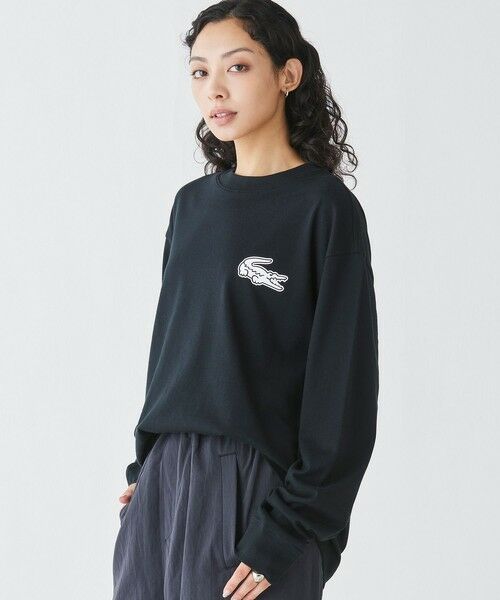 LACOSTE / ラコステ Tシャツ | 【オンライン限定】LACOSTE オーバーサイズ バックプリント ロングスリーブTシャツ | 詳細6