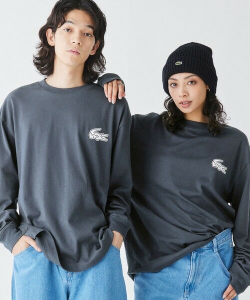 LACOSTE / ラコステ Tシャツ | 【オンライン限定】LACOSTE オーバーサイズ バックプリント ロングスリーブTシャツ | 詳細5