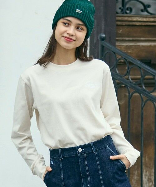 LACOSTE / ラコステ Tシャツ | 【オンライン限定】LACOSTE オーバーサイズ バックプリント ロングスリーブTシャツ | 詳細15