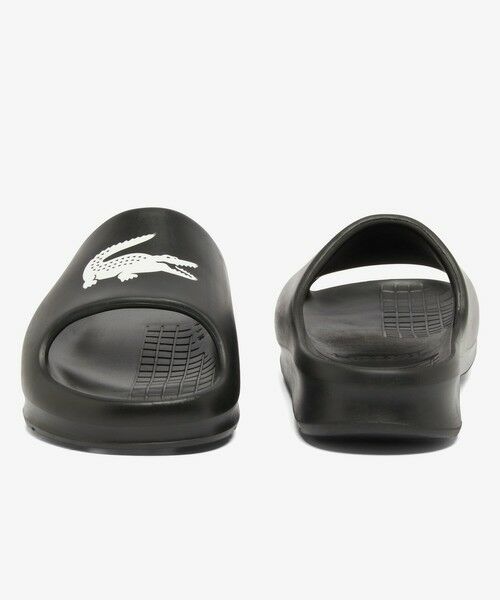 LACOSTE ブラック スライドサンダル 8 LACOSTE ラコステ スライドサンダル メンズ SERVE SLIDE 2.0 123