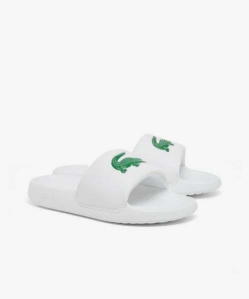 LACOSTE/ラコステ レディース SERVE SLIDE 1.0 125 1 CFA ホワイト×グリーン 24.0cm LACOSTE/ラコステ レディース SERVE SLIDE 1.0 125 1 CFA ホワイト×グリーン 24.0cm