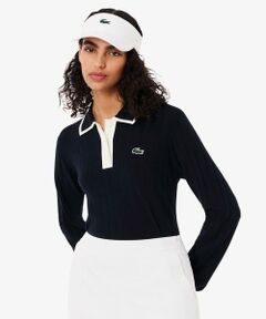 LACOSTE / ラコステ ニット・セーター | ハイストレッチ バイカラーポロカラーゴルフニットセーター