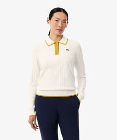 LACOSTE / ラコステ ポロシャツ | ハイストレッチ バイカラーポロカラーゴルフニットセーター