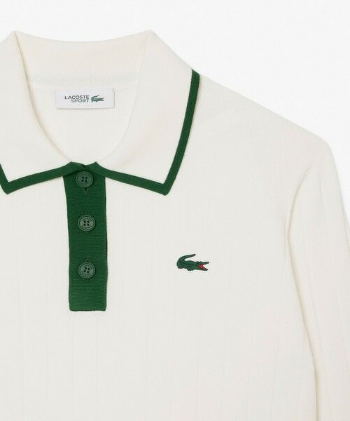 LACOSTE / ラコステ ニット・セーター | ハイストレッチ バイカラーポロカラーゴルフニットセーター | 詳細9