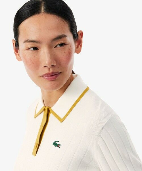 LACOSTE / ラコステ ポロシャツ | ハイストレッチ バイカラーポロカラーゴルフニットセーター | 詳細12