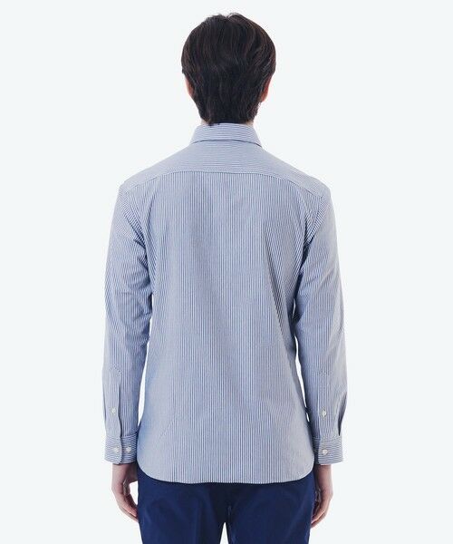 LACOSTE / ラコステ シャツ・ブラウス | 消臭 速乾 UVカット コットン×リサイクルポリエステル ストライプ 長袖レギュラーカラーシャツ | 詳細1