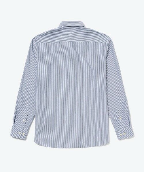 LACOSTE / ラコステ シャツ・ブラウス | 消臭 速乾 UVカット コットン×リサイクルポリエステル ストライプ 長袖レギュラーカラーシャツ | 詳細3